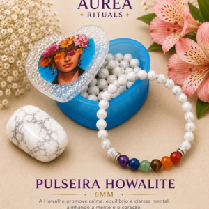 Pulseira Howalite 7 Chakras – 6 mm