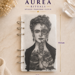 Bloco de Notas Frida Kahlo em Resina Artesanal