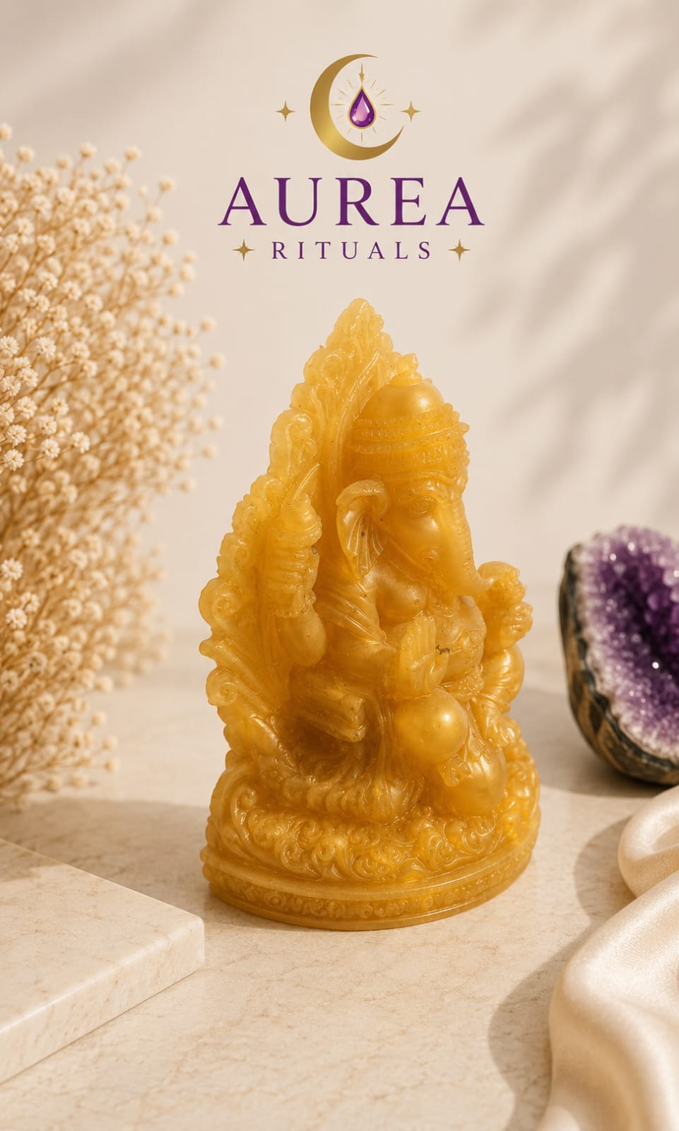 Ganesha Dourada em Resina – Peça Única e Exclusiva - Image 3