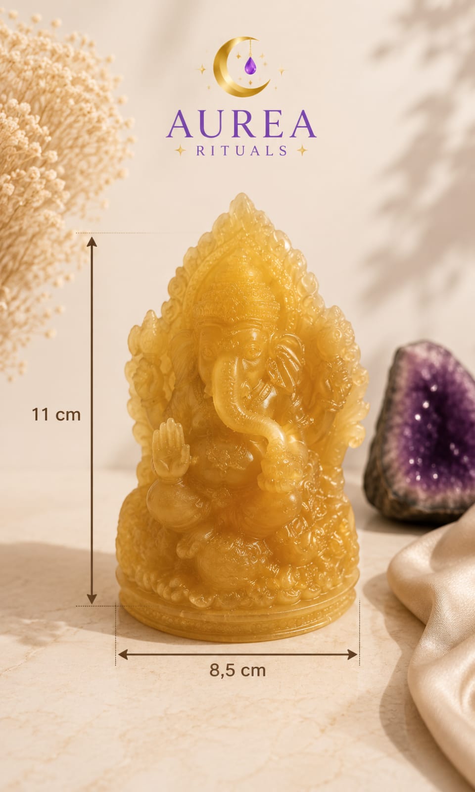 Ganesha Dourada em Resina – Peça Única e Exclusiva - Image 2