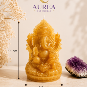 Ganesha Dourada em Resina – Peça Única e Exclusiva