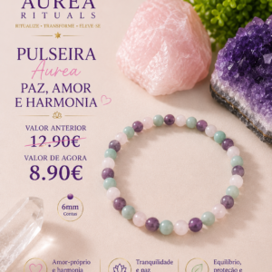 Pulseira AUREA Paz, Amor e Harmonia